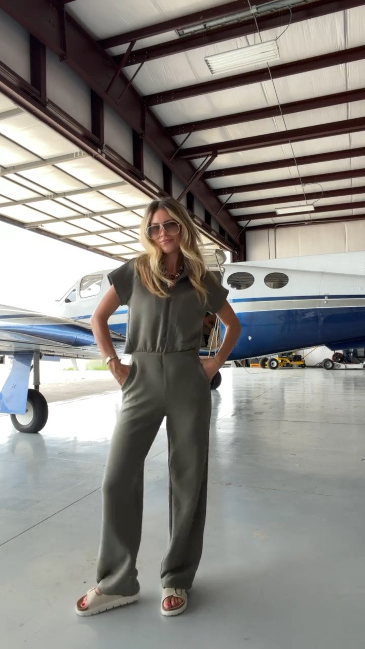 Today’s travel outfit ✈️ 
Spanx jumpsuit size XS, regular

#LTKOver40 #LTKPetite #LTKootd