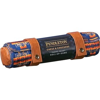 Chronicle Books Pendleton Chess & Checkers Set: Travel-Ready Roll-Up Game (Camping Games, Gift fo... | Amazon (US)