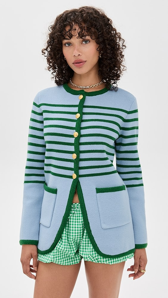 Knit Striped Sweater Cardigan | Shopbop