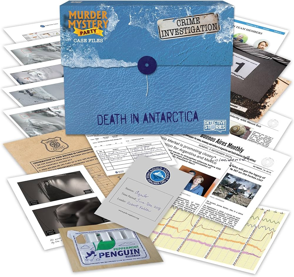 Murder Mystery Party, Death in Antarctica, Case File Game for 1+ Players, Ages 14 and Up | Amazon (US)