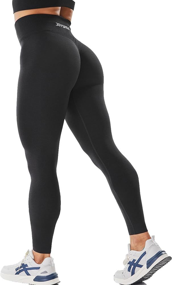 JOYSPELS Workout Leggings for Women Seamless Scrunch Tights Tummy Control Gym Fitness Yoga Pants | Amazon (US)