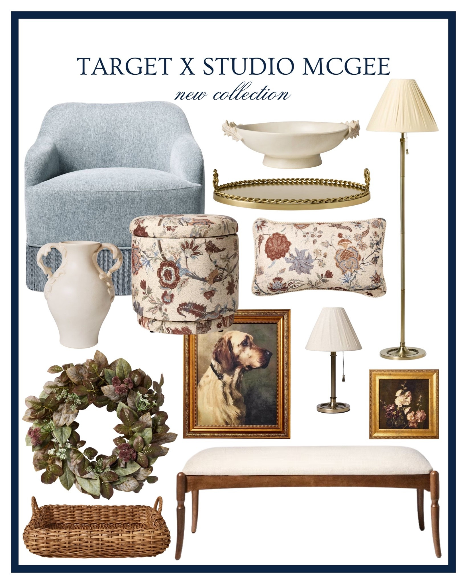 Target x Studio McGee new collection! How pretty are these old money, coastal grandma home furniture and decor pieces? 😍
