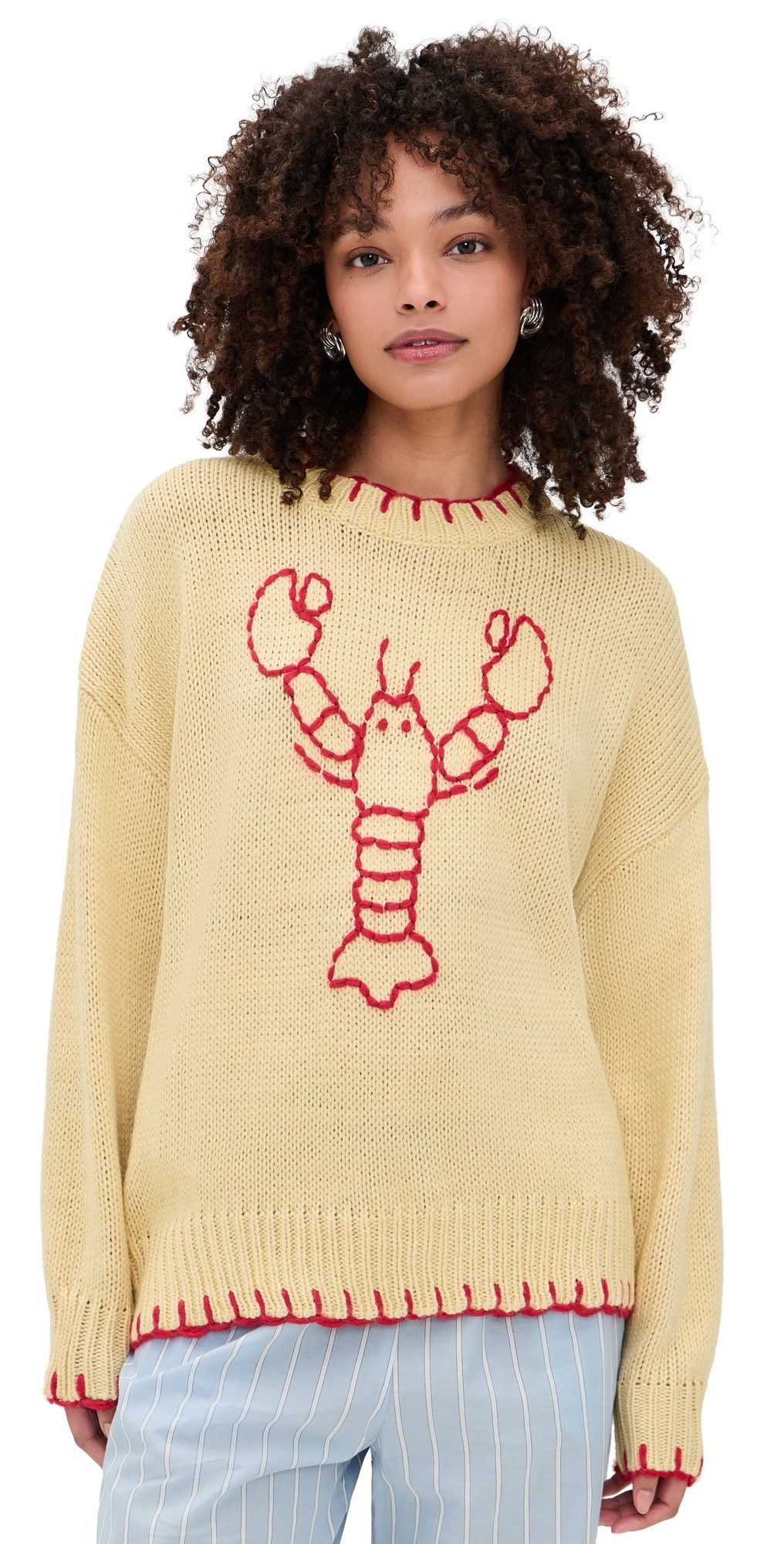 Bailey Rose Lobster Sweater Butter M | Shopbop