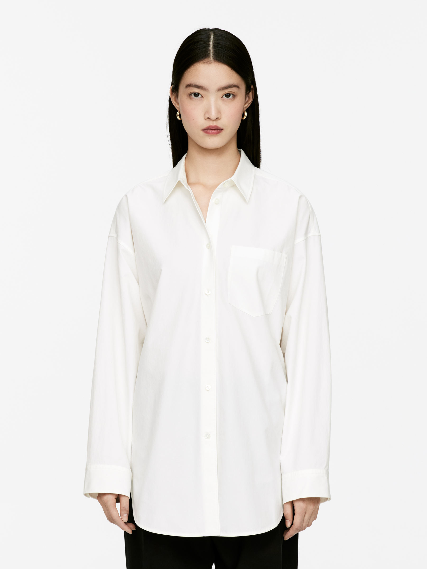 Hemd mit Dolman-Ärmeln – Cremeweiß – Damen – ARKET DE | Arket EU