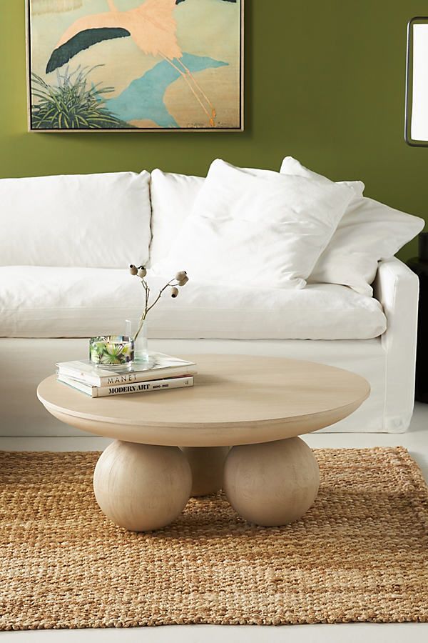 Sonali Round Coffee Table By Anthropologie in Grey | Anthropologie (US)