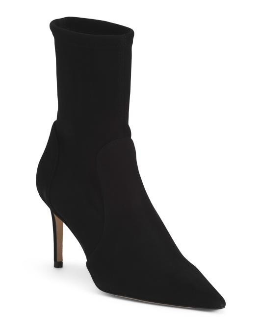 Made In Spain Suede 75 Stretch Booties | TJ Maxx