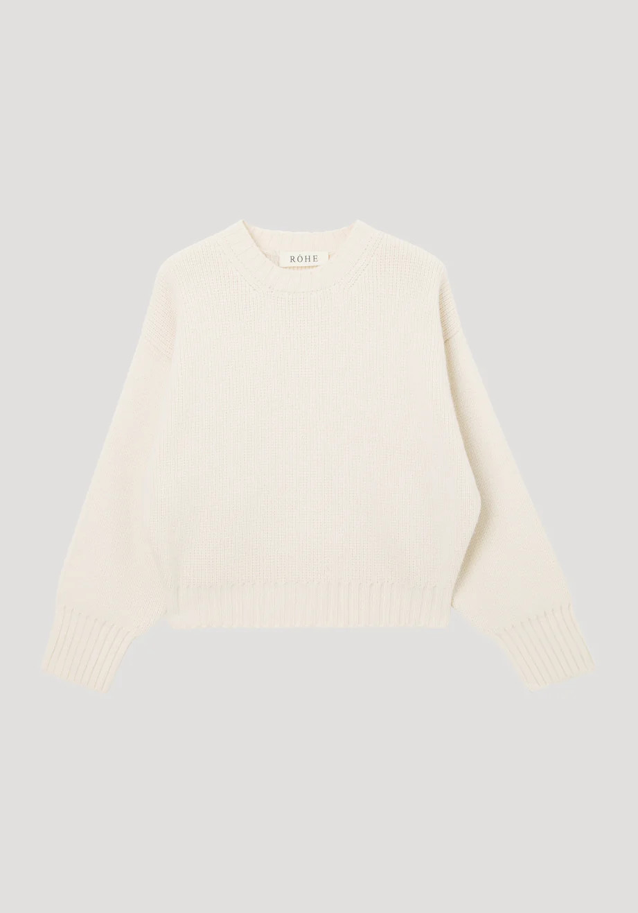 sculptural compact crewneck | off white | Rohe