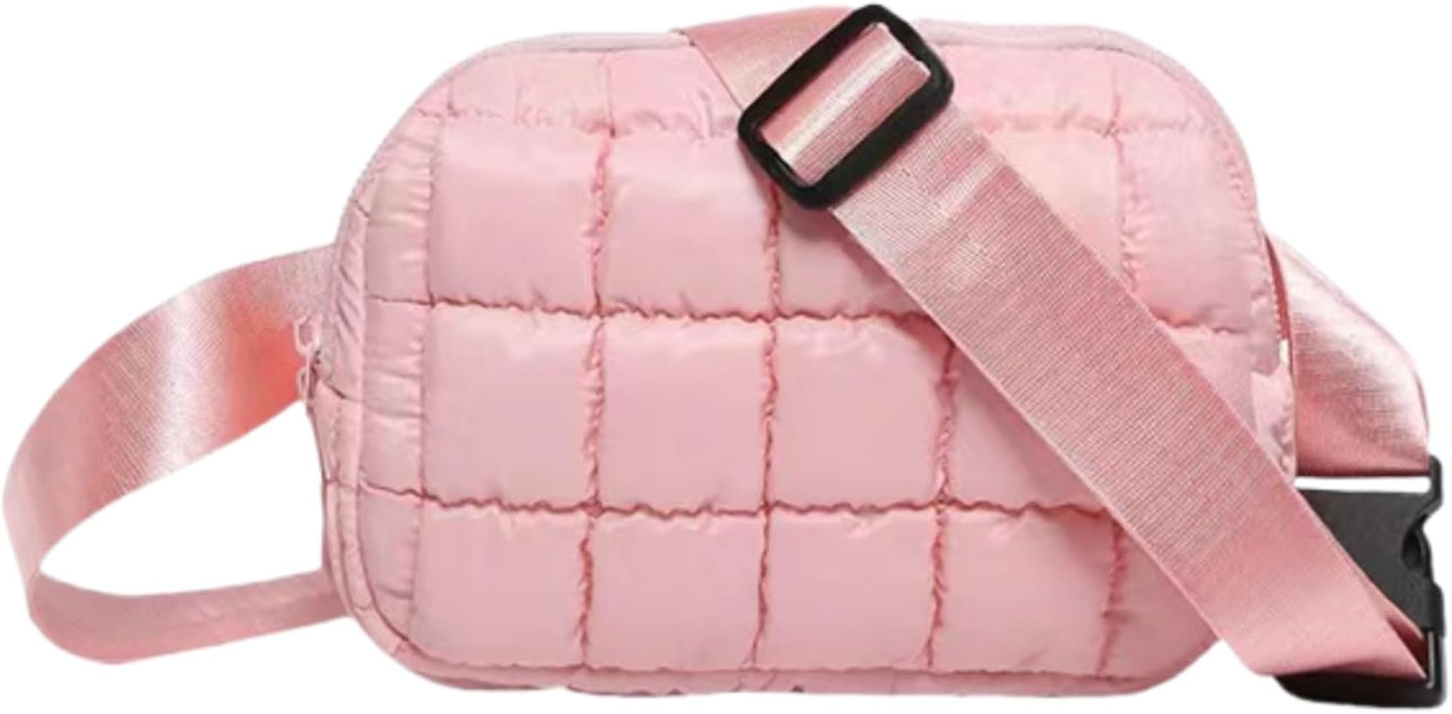 Fashion Quilted Puffer Belt Bag for Women Small Puffy Fanny Pack Daily Crossbody Waist Bag With A... | Amazon (US)