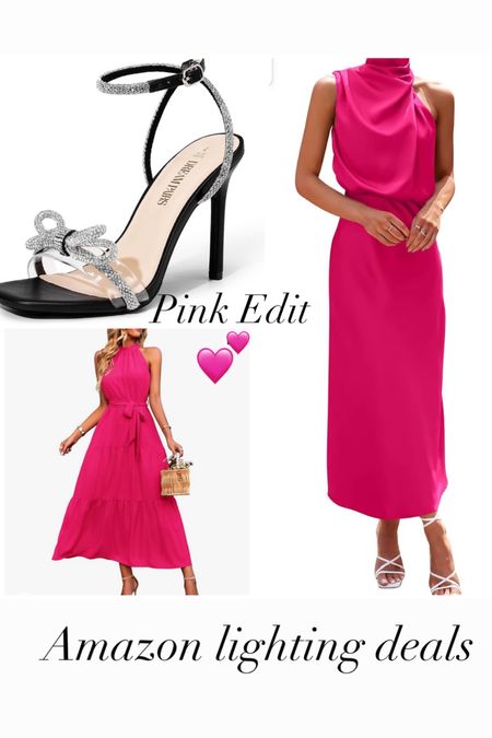 #pinkdress #easterdress #heels #weddingguestdress

#LTKstyletip #LTKSeasonal #LTKsalealert