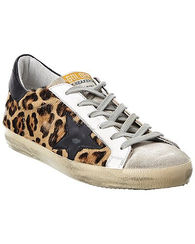 Golden Goose Superstar Suede & Haircalf Sneaker | Gilt
