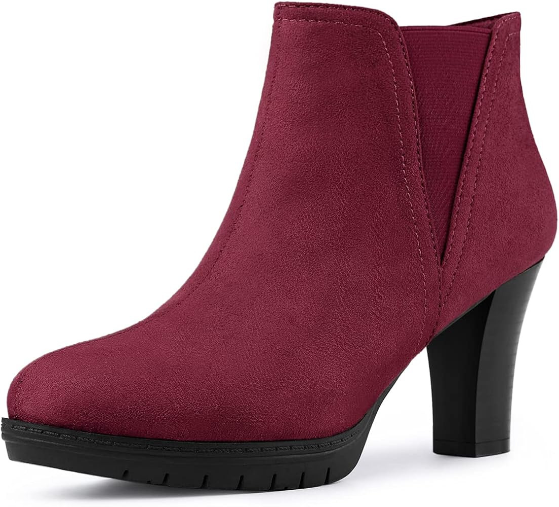 Allegra K Women's Ankle Booties | Amazon (US)