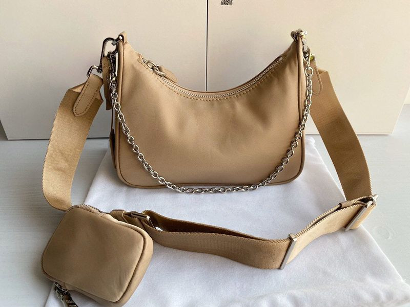 Top Quality Womens Bags Totes Nylon Baguette Purse Leather Men ShoulderBag Crossbody Tote Handbag... | DHGate