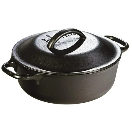 Lodge 2 Quart Cast Iron Dutch Oven. Pre-seasoned Pot with Lid for Cooking Basting or Baking | Walmart (US)