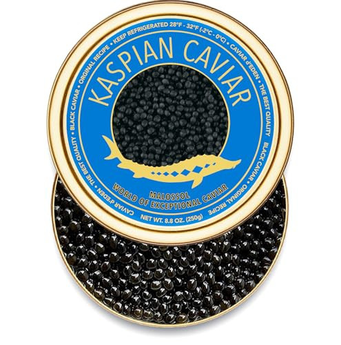 𝐁𝐄𝐒𝐓𝐒𝐄𝐋𝐋𝐄𝐑 Premium Siberian Sturgeon Royal Black Caviar - 1.8 oz - (50g) - Classical Sturgeon Malossol Sturgeon Black Roe - [NOVEMBER 2025] | Amazon (US)