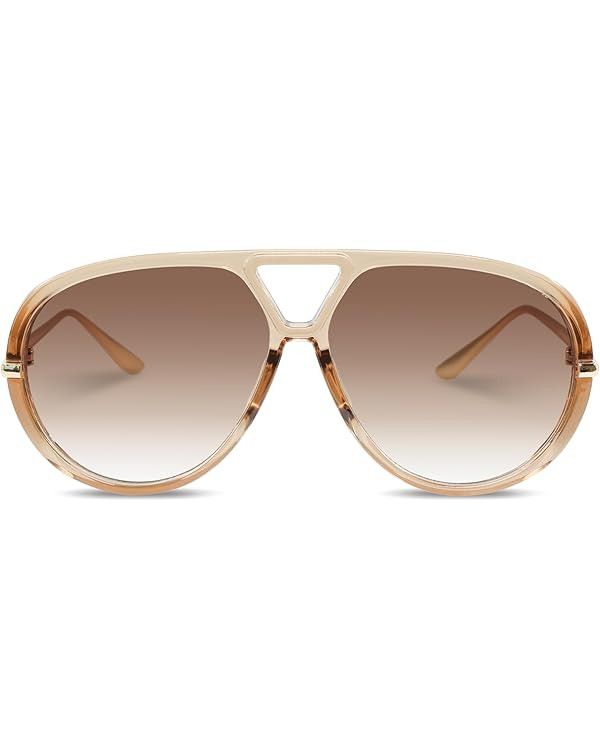 Retro Polarized Aviator Sunglasses for Women Men Oversized Classic 70s Trendy Square Sun Glasses ... | Amazon (US)