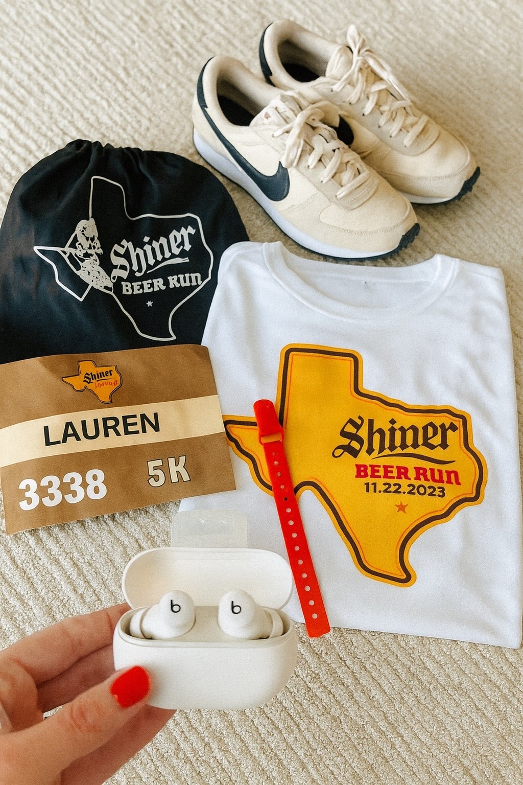 Shiner Beer Run weekend essentials🏃🏼‍♀️✨

Sharing what I’m using for race day — my favorite Nike shoes + my NEW Beats Solo Buds are both ON SALE right now!!! 👏🏻 

#LTKSalealert #ltkmomlife 
#runningfriends #runners #Nike #beats 

#LTKfitnessgoals #LTKActive #LTKdayinmylife