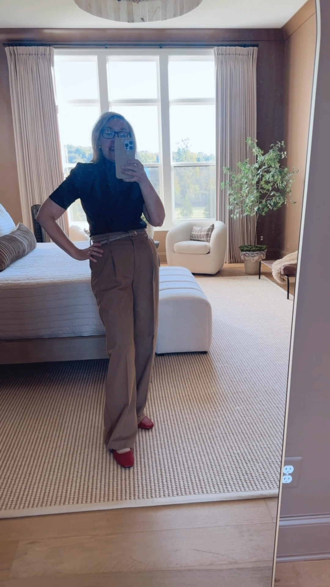 Love this early Fall outfit from LOFT! Soft flannel trouser with ribbed mock turtleneck. Ready for work or a lunch date! 

#LTKSaleAlert #LTKOver40 #LTKGiftGuide