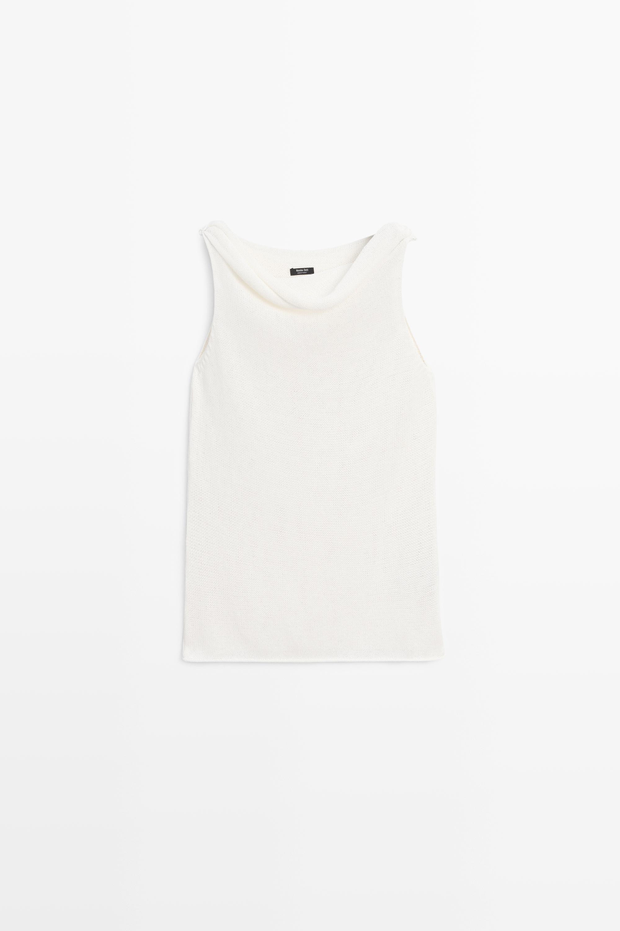 Ribbed knit bandeau top \u00b7 Cream \u00b7 Tops\u00e2 And\u00e2 Others | Massimo Dutti | Massimo Dutti UK