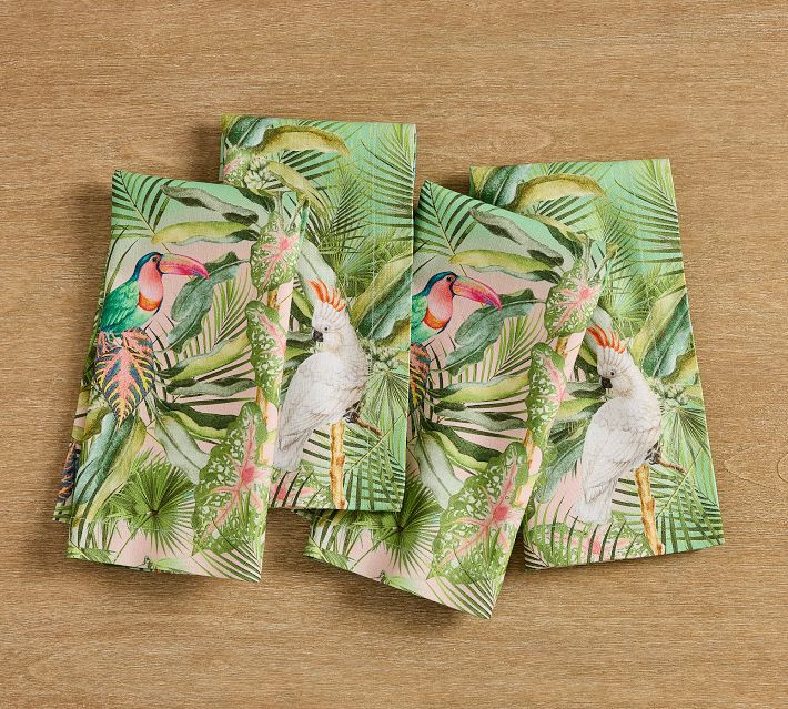 Cynthia Rowley Tropical Toucan Napkins - Set of 4 | Pottery Barn (US)