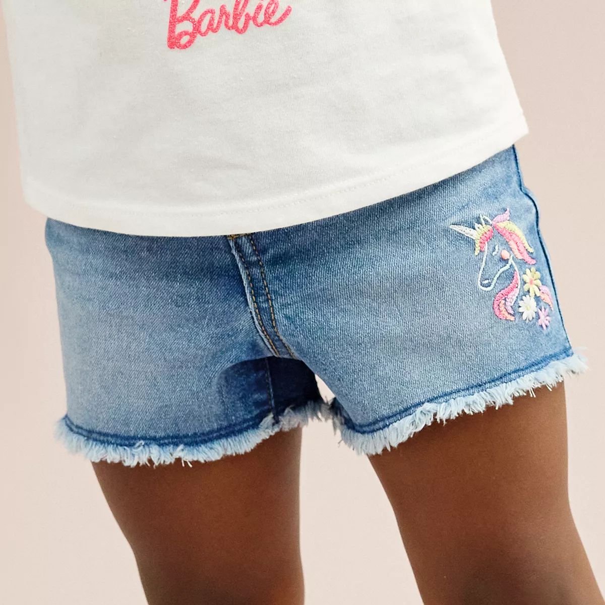Baby & Toddler Girl Jumping Beans® Mid Rise Jean Shorts | Kohl's