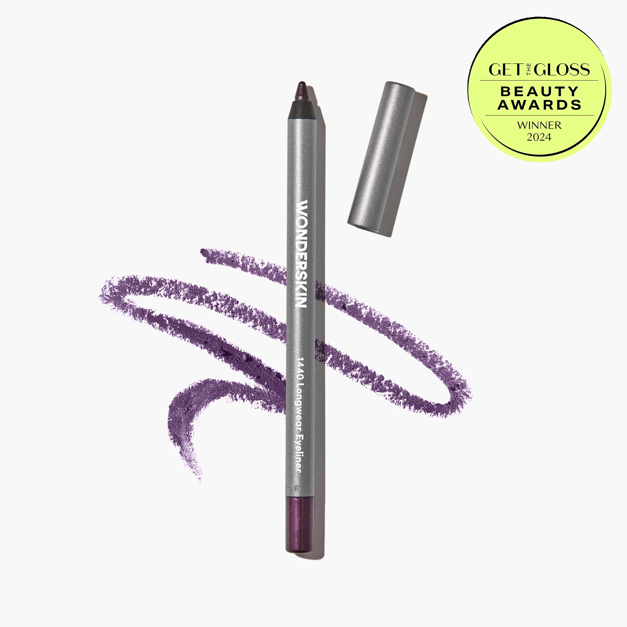 1440 Longwear Eyeliner - Eggplant (deep purple) | Wonderskin