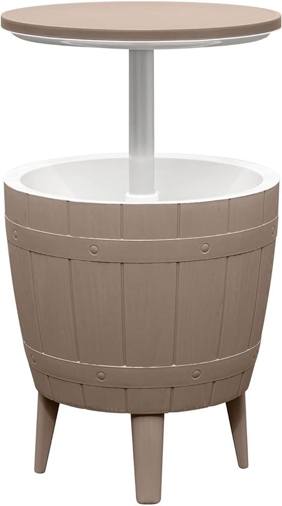 Greesum Outdoor 10 Gallon Cooler Bar, 3 in 1 Resin Patio Beer and Wine Ice Bucket Cocktail Tables... | Amazon (US)