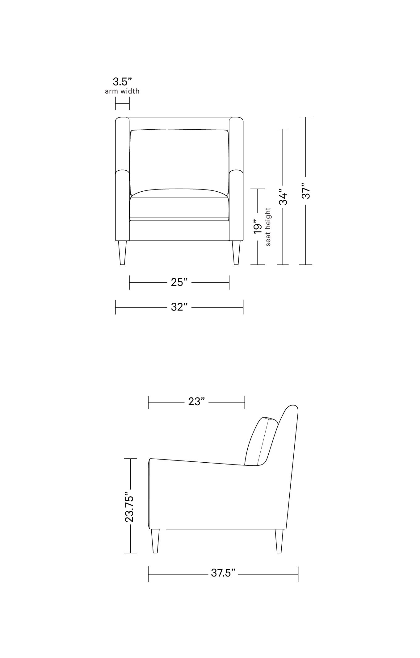 Lennox Petite Chair | Interior Define