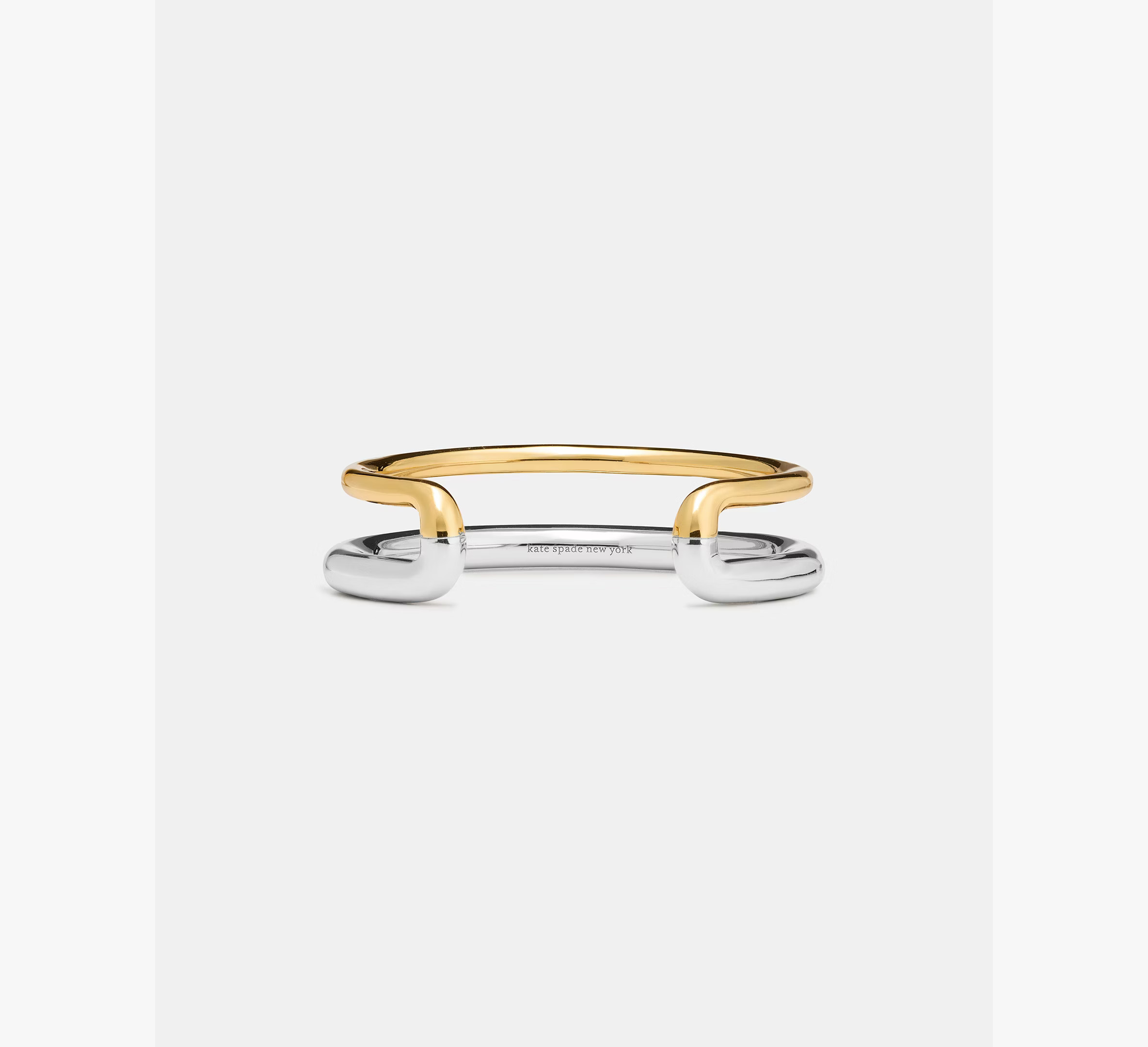 Kate Spade Interlock Cuff, Silver Gold | Kate Spade (US)