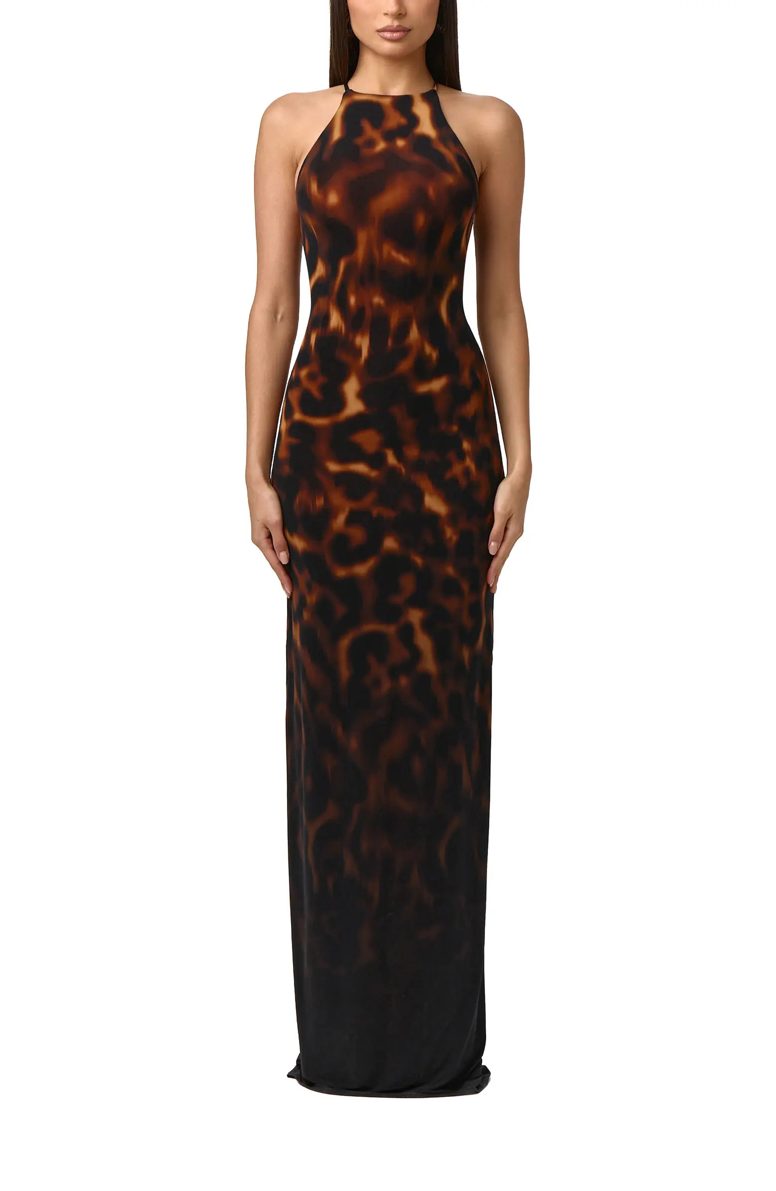 Tortoiseshell Print Maxi Dress | Nordstrom
