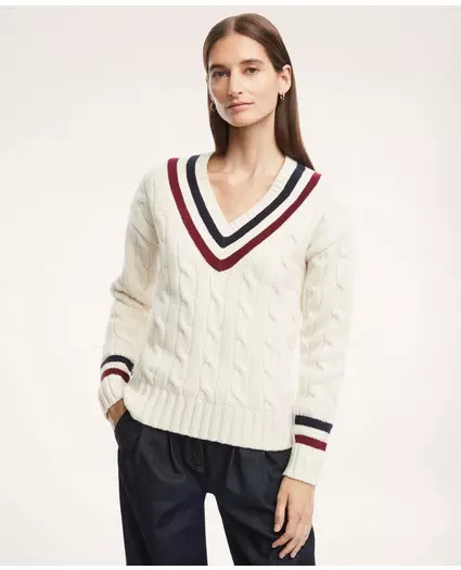 Merino Wool Cashmere Tennis Sweater | Brooks Brothers
