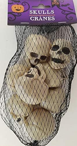 Greenbrier Halloween Mini Human Skulls Plastic 1.5”Hx1.3”Wx1.5”D 8/Pk | Amazon (US)