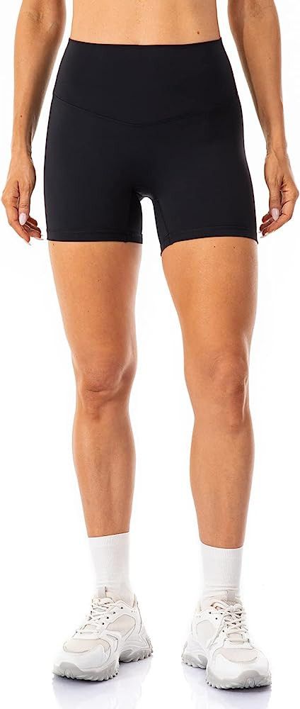 Lavento Women's Naked Feeling Biker Shorts 3"/ 5"/ 6" - High Waisted Ultra Soft Workout Yoga Shor... | Amazon (US)