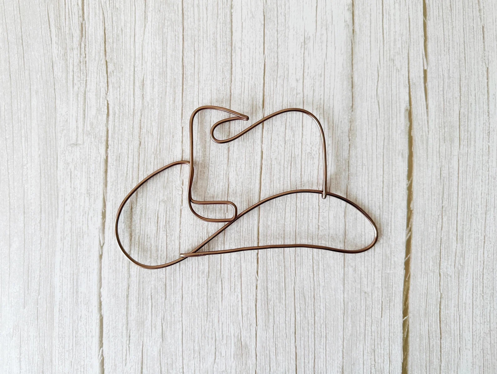 Handcrafted Wire Cowboy Hat Wall Art - Western Home Decor | Etsy (US)