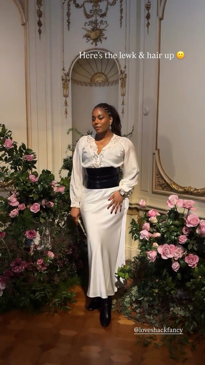 Here’s my full look for day 1 of NYFW! Wearing the most stunning of and skirt from love shack fancy. Perfect pieces for a date night or for bridal outfit! Styled with corset belt from max Mara, knee high boots from Steve Madden. Wearing Chloe perfume … For more links to date night outfits, accolade crew neck pullover, romantic knits, pegasus premium running shoe, patterned tights, brooch, lace trim, dark wash denim, valentines day outfit women, follow me on LTK! ✨

#LTKootd #LTKNYFW #LTKSeasonal