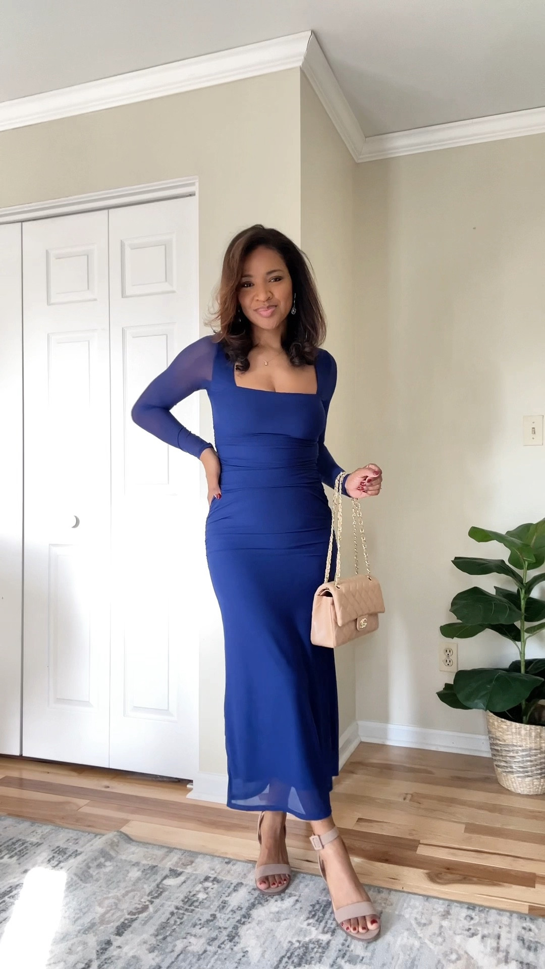 My wedding guest look! Dress is TTS and comes in other colors! 

#ltkwedding #ltkover40


