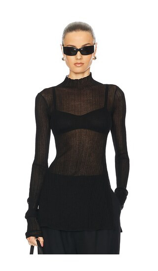 Justin Knit Top in Black | Revolve Clothing (Global)