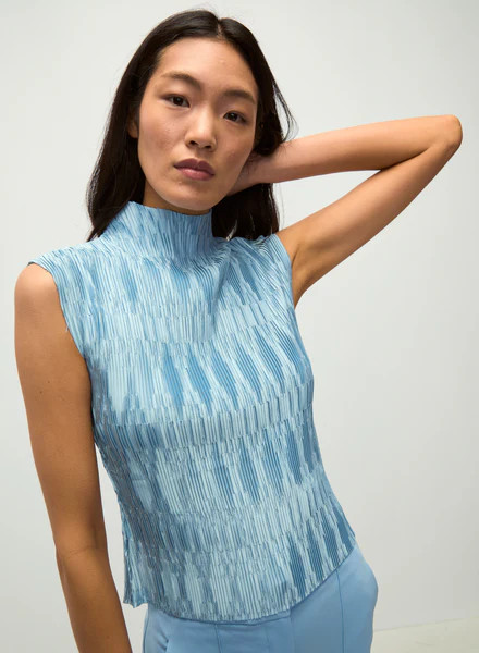 Veronica Beard - Foxe Top - Blue Sky | Jessie Boutique