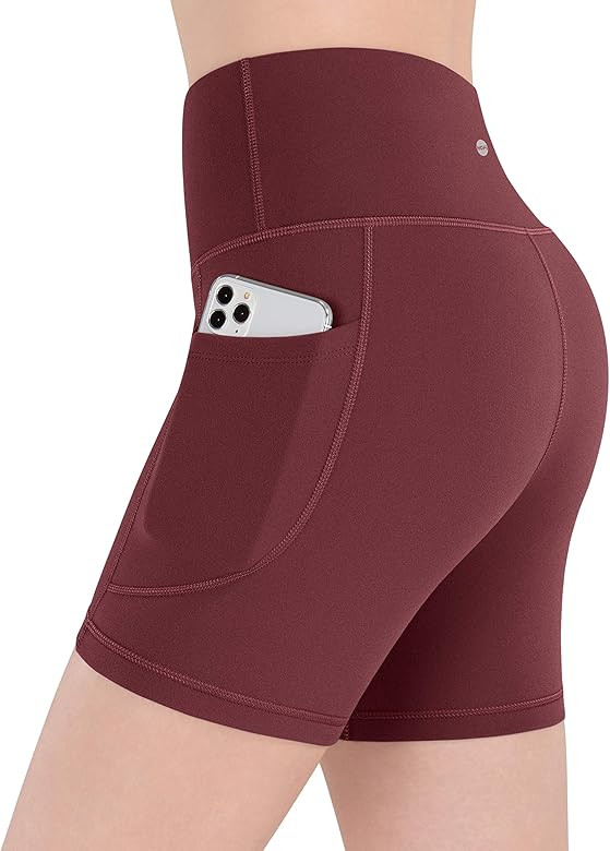 Amazon.com: HOFI Womens Workout Shorts with Pockets Biker Shorts for Women High Waisted Booty Yoga S | Amazon (US)
