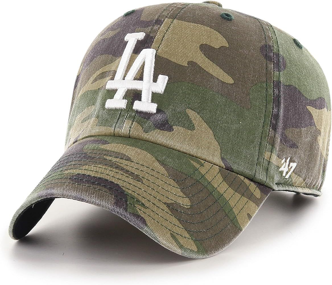 47BRAND Compatible with Los Angeles Dodgers Camo Camouflage Adjustable Strap Clean Up Adjustable ... | Amazon (US)