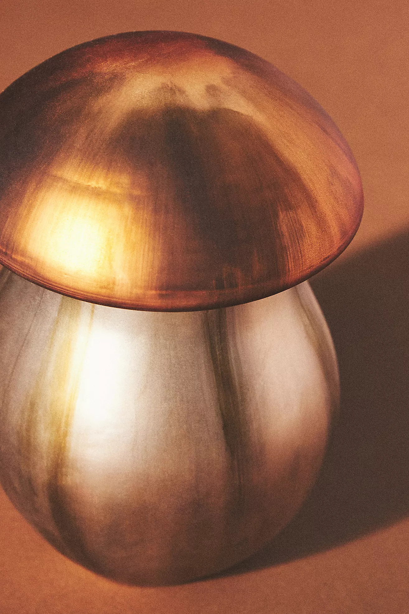 Woodland Apple Fruity Woody Oversized Glass Mushroom Candle | Anthropologie (US)