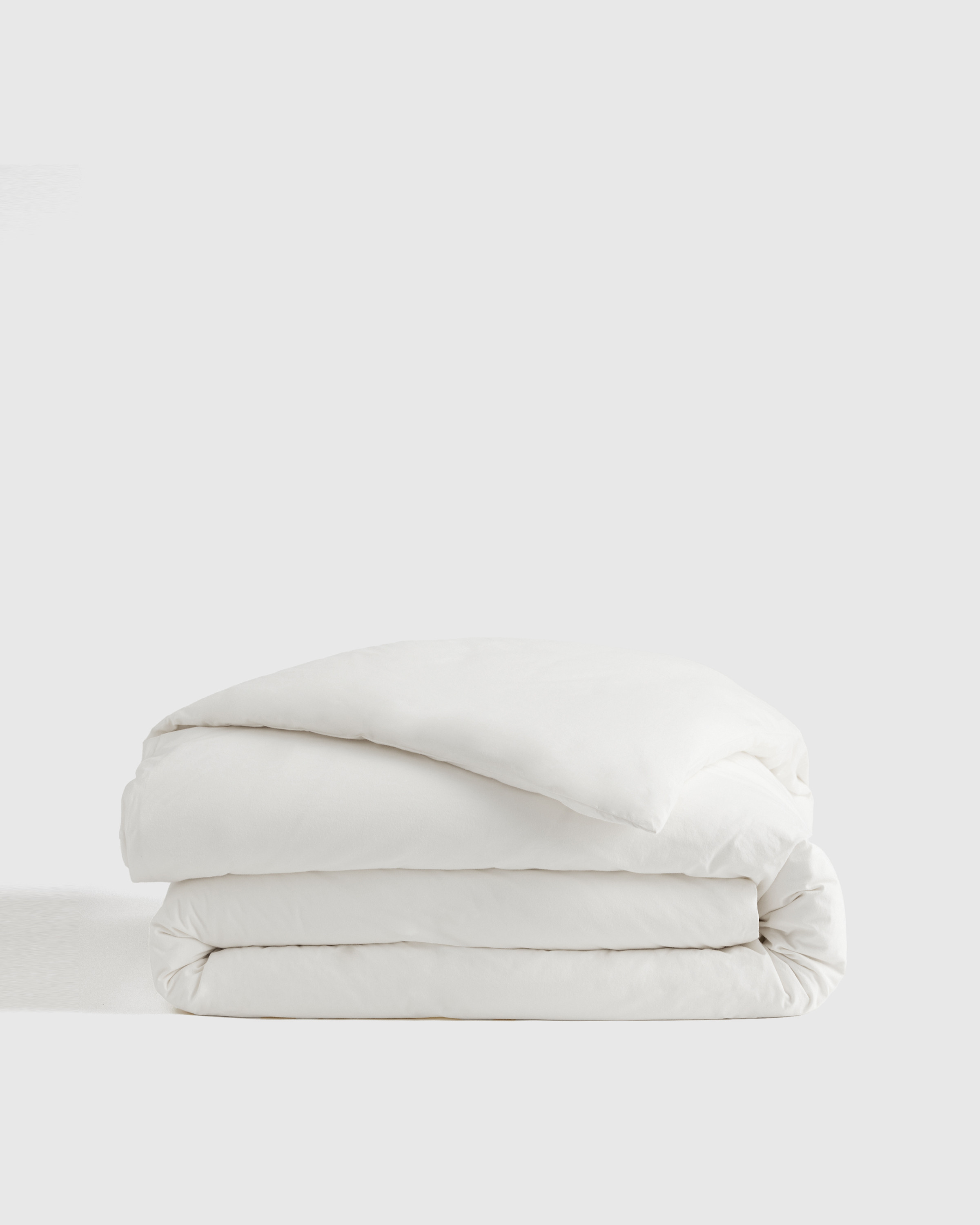 Quince | Organic Brushed Cotton Duvet Cover in White, Size King/Cal King, Cotton | Quince