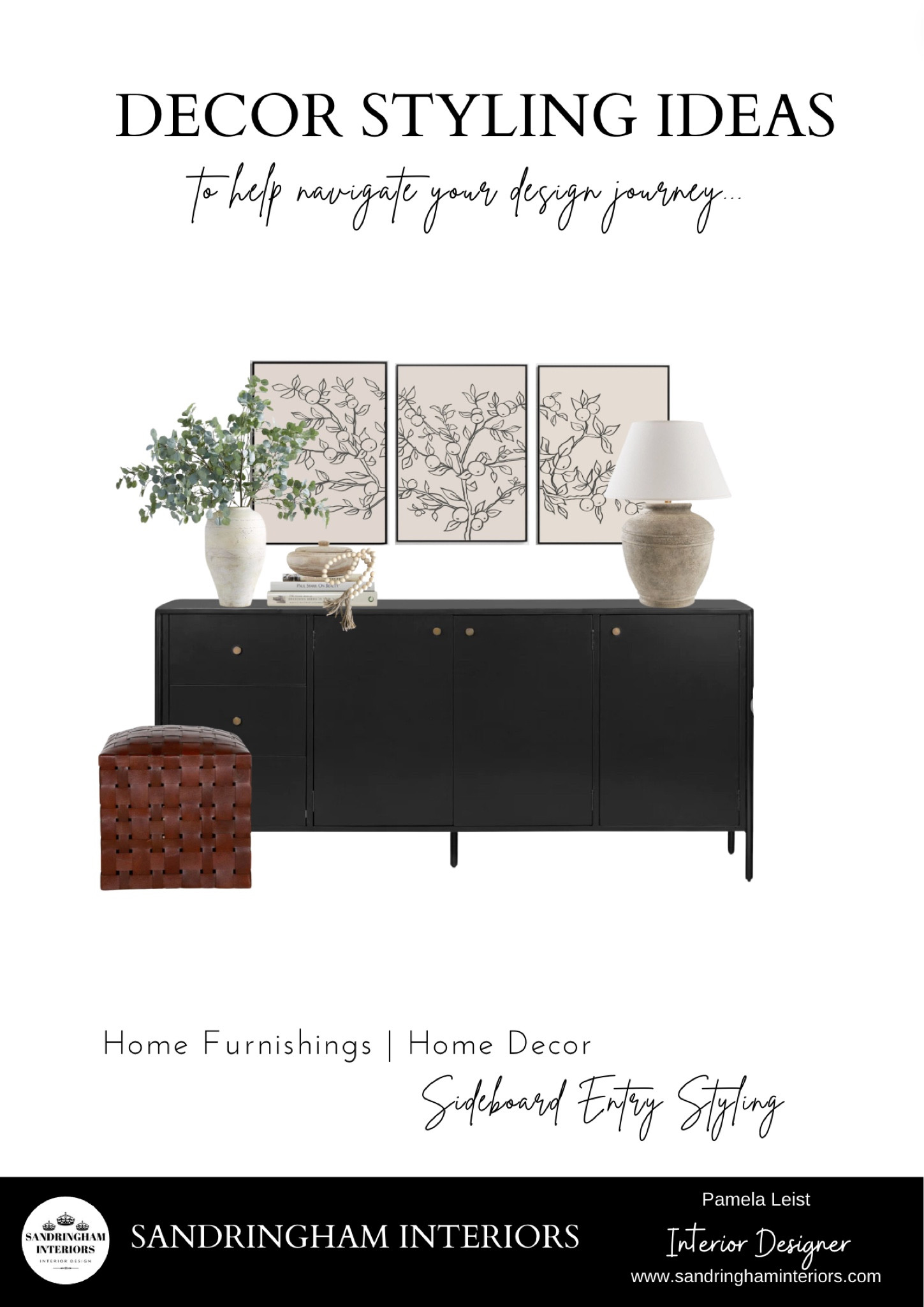 Sideboard Entry Styling | Home Decor | Home Accessories 

#LTKhome