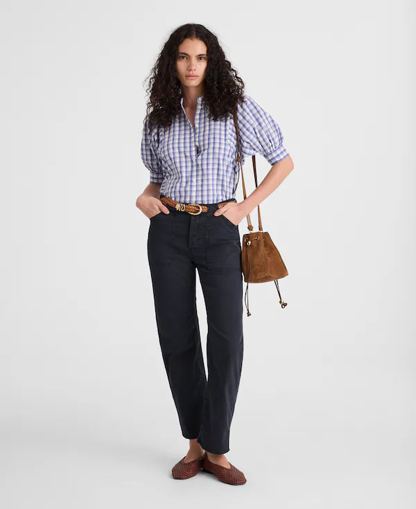 The Darted Barrel-Leg Utility Pant | Madewell
