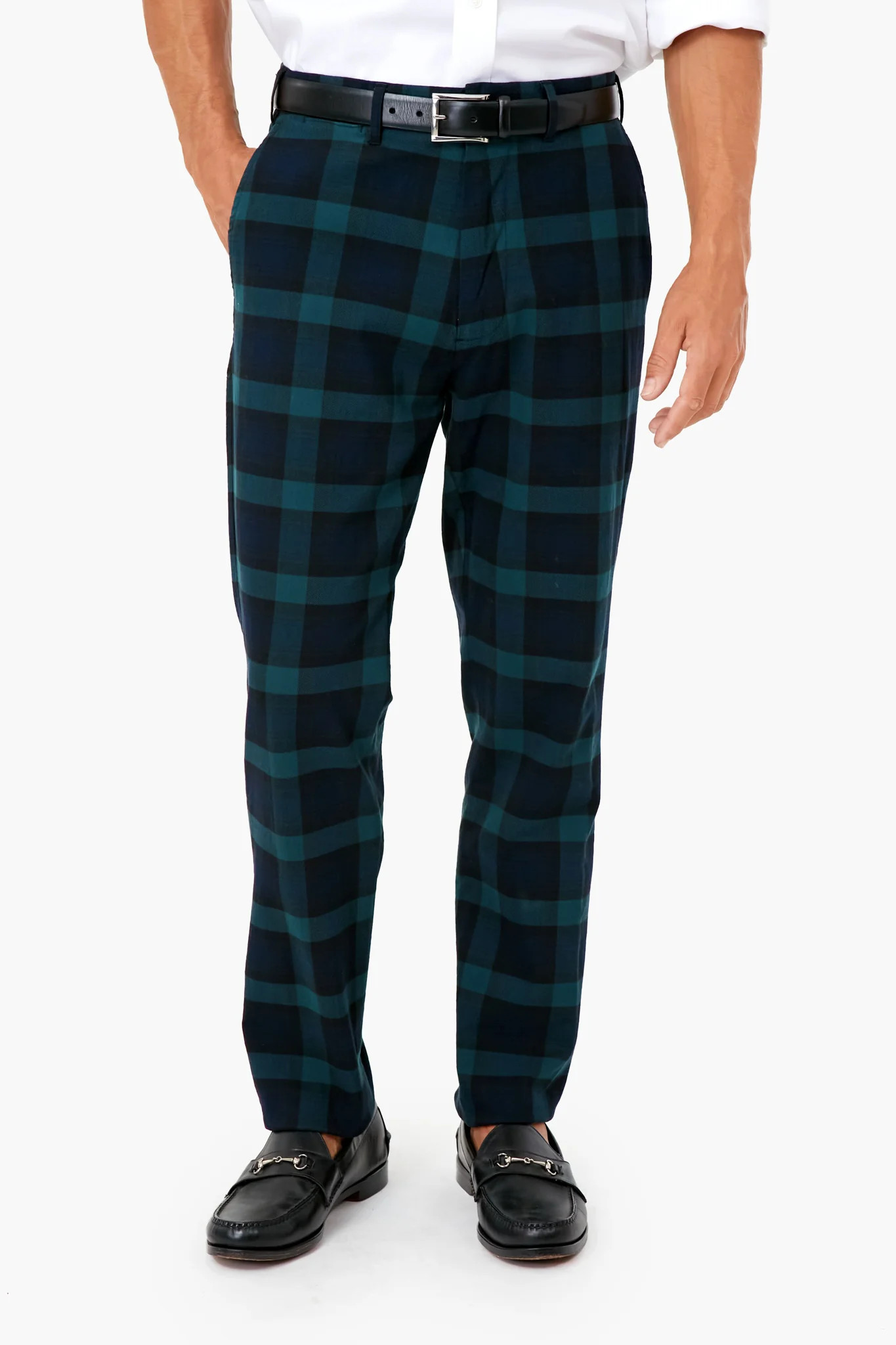 Blackwatch Tartan Stretch Twill Harbor Pants (32" Inseam) | Tuckernuck (US)