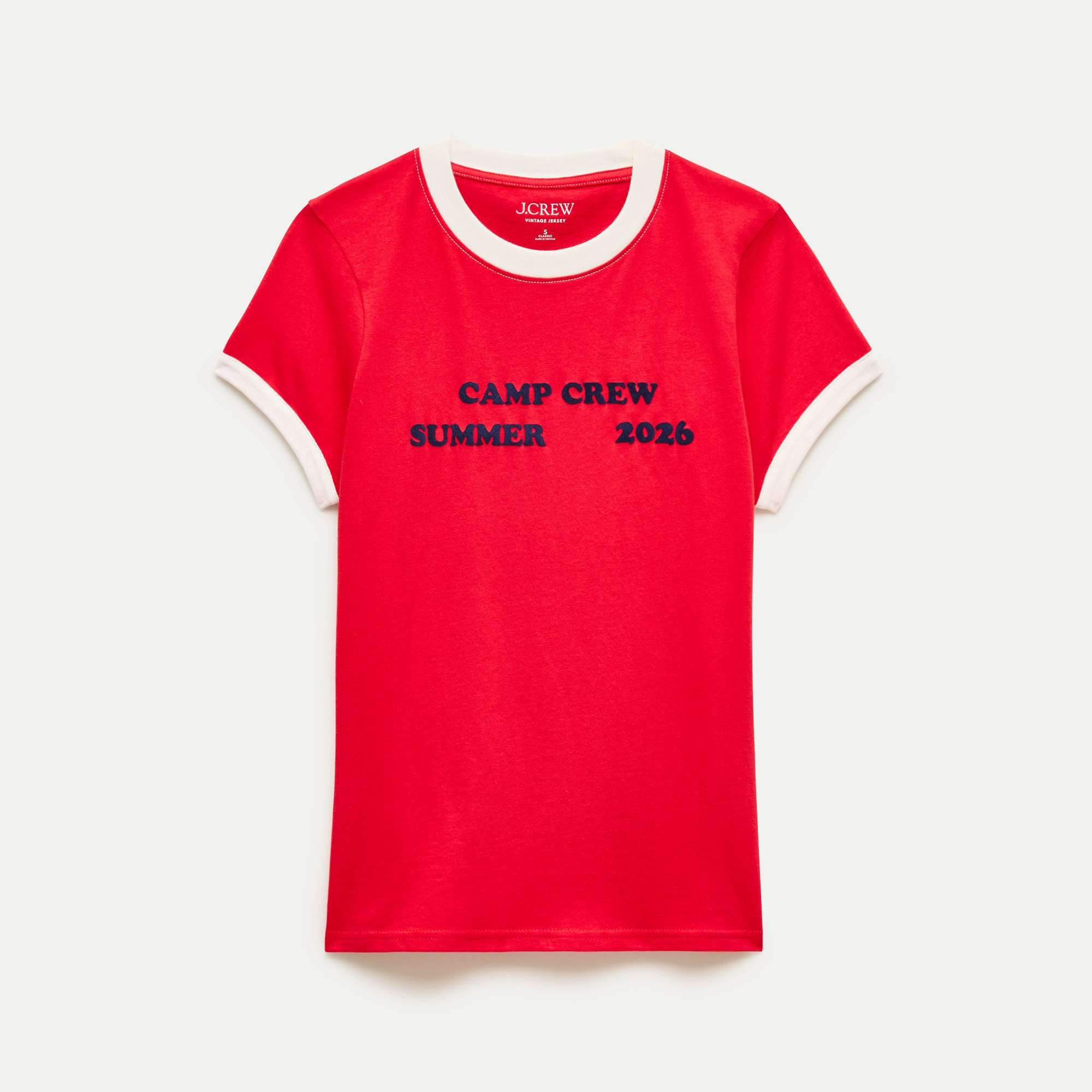 Camp Crew ringer T-shirt in vintage jersey | J. Crew US