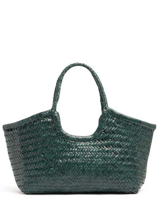 Big Nantucket woven leather basket bag | Luisaviaroma