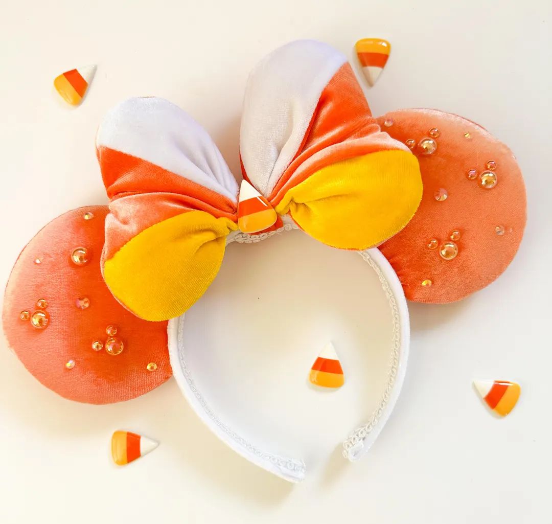 Halloween Mickey Ears, Halloween Ears, Candy Corn Minnie Ears, Halloween Minnie Ears, Mickey Ears... | Etsy (US)