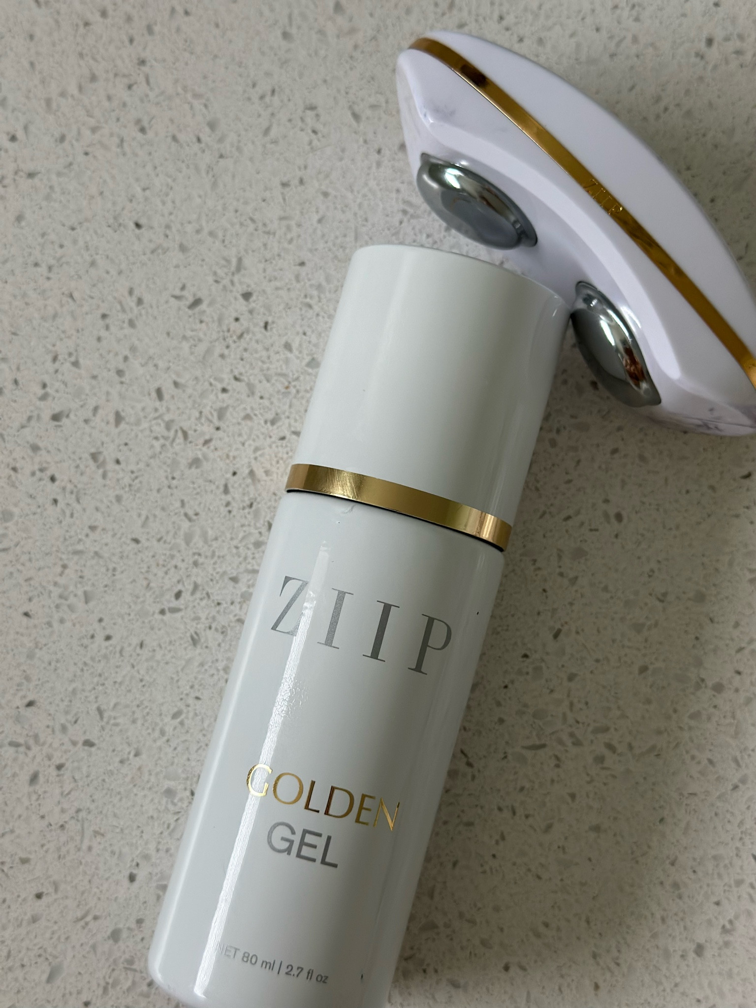 Toning device, dual waveform nanocurrent, microcurrent,  for lifting, sculpted, glowing skin, clinically proven, must-have skincare device, ZIIP HALO BEAUTY 

**I have an older model. The newer model is called ZIIP Halo 
