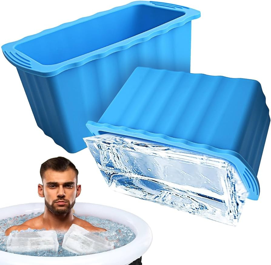 2Pack Extra Large Ice Block Molds-12LB Extra Thick Large Silicone Ice Cube Molds Reusable Giant I... | Amazon (US)