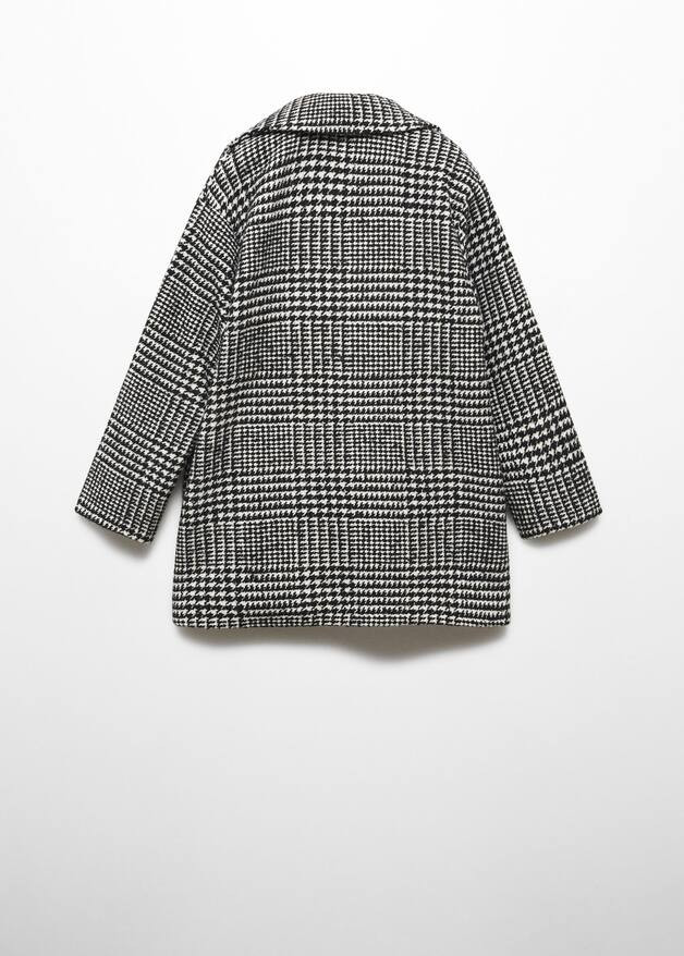 Checked lapels coat -  Girls | Mango Kids United Kingdom | MANGO (UK)
